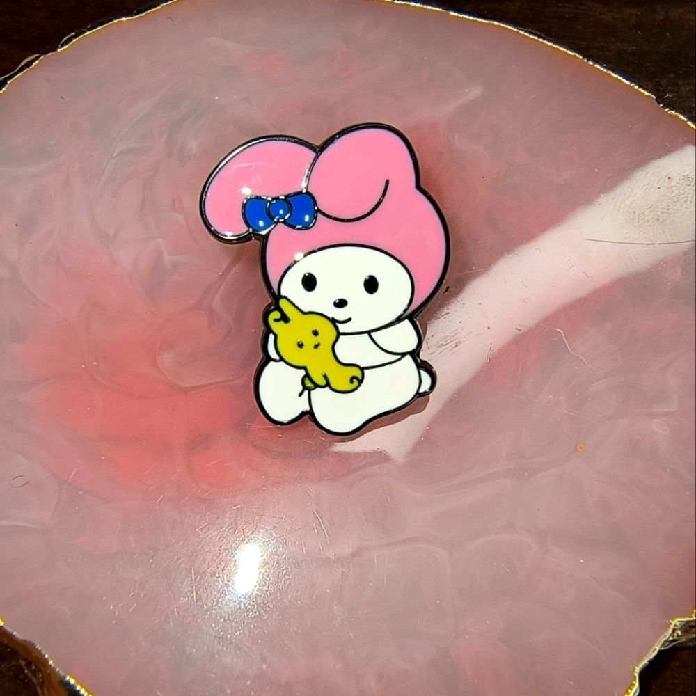 Cute Pink and White Character Pin Hello Kitty Sanrio